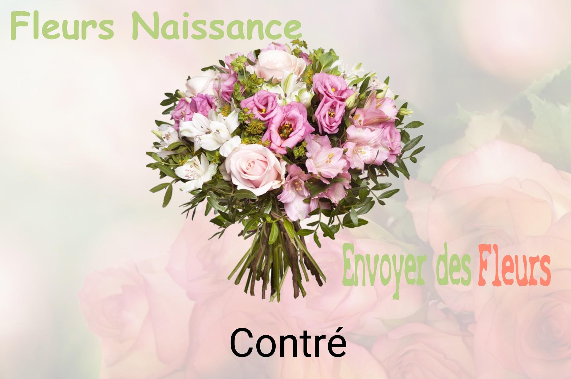 Bouquet de fleurs de naissance livré à Contré